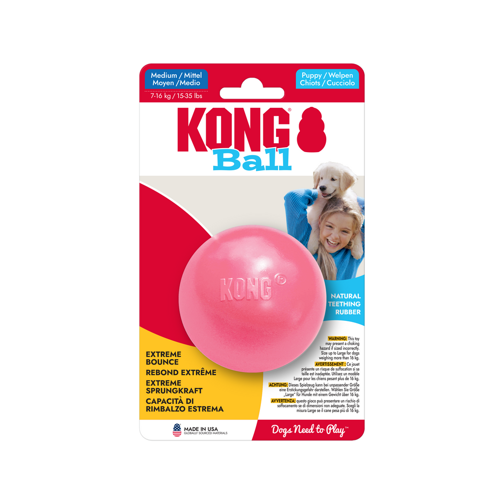 KONG Puppy Ball w/Hole Md/Lg EU