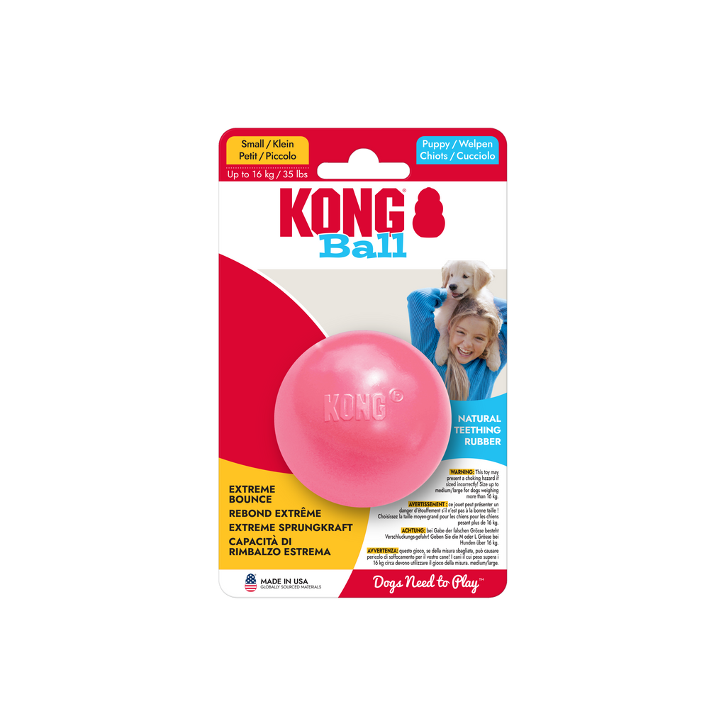 KONG Puppy Ball w/Hole Sm EU