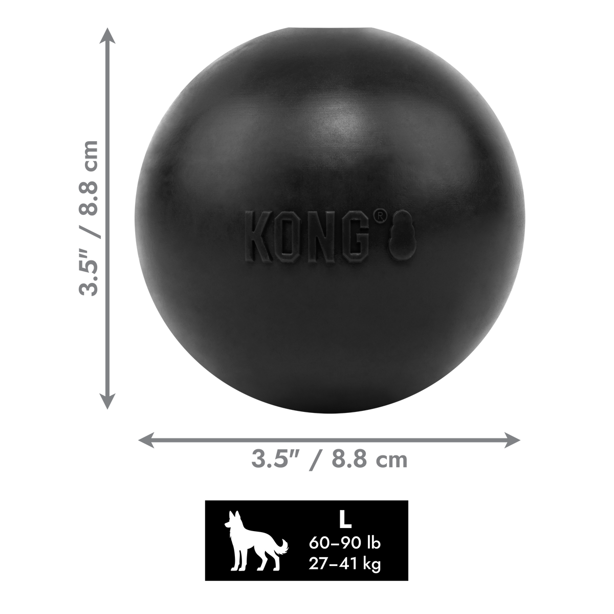 KONG Extreme Ball w/Hole Lg EU