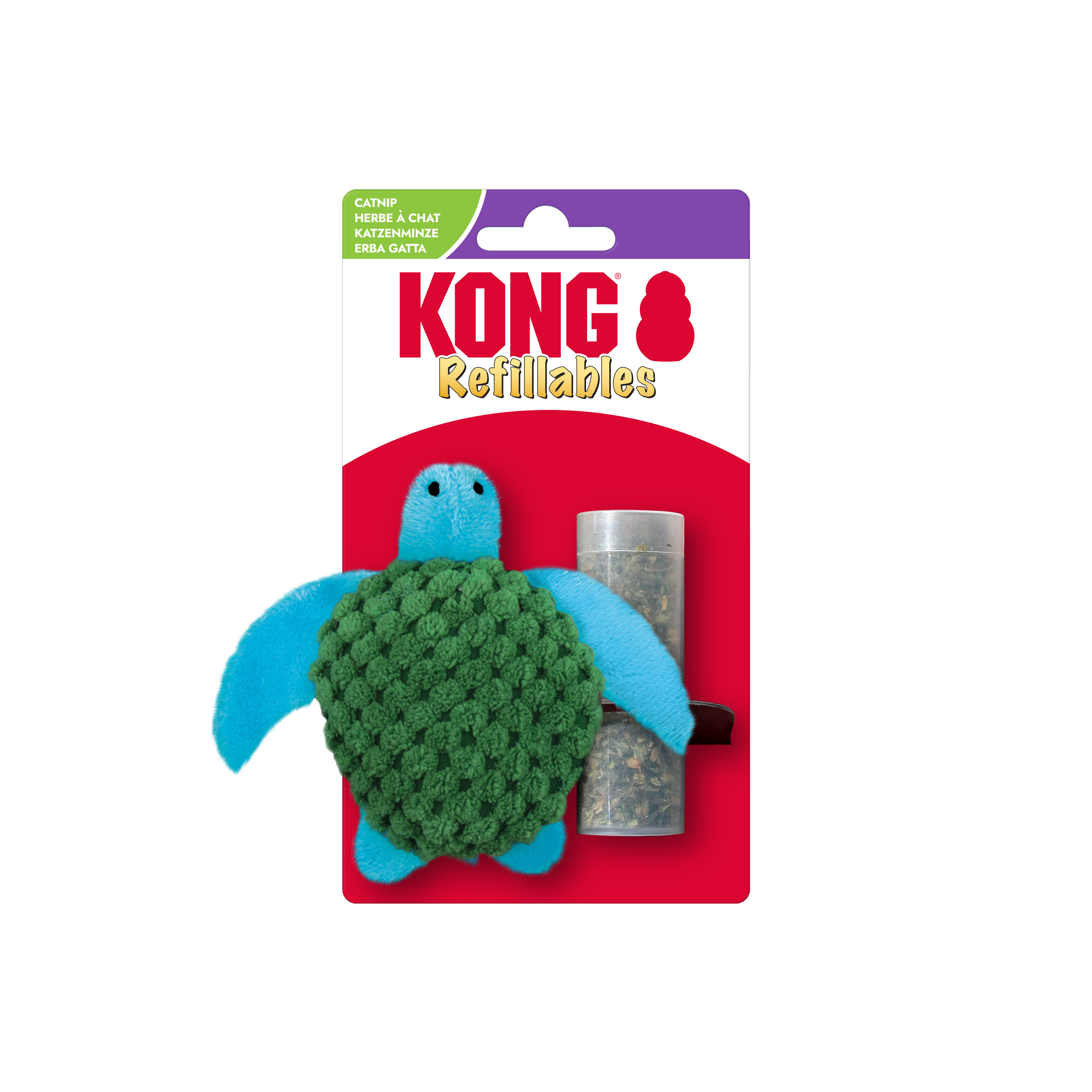 Kong Cat Refillable Catnip Turtle Each