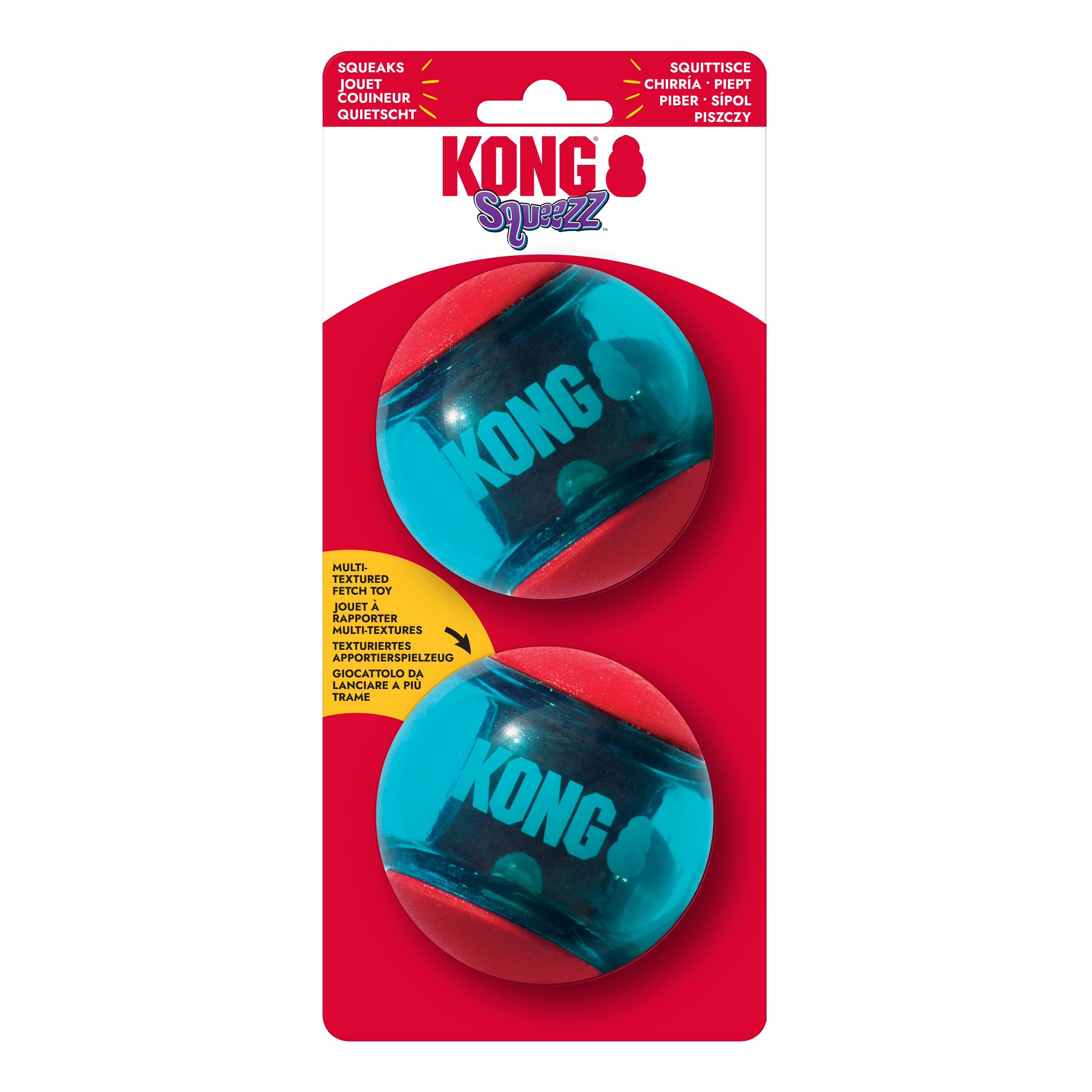 Kong Squeezz Action Red x2 L