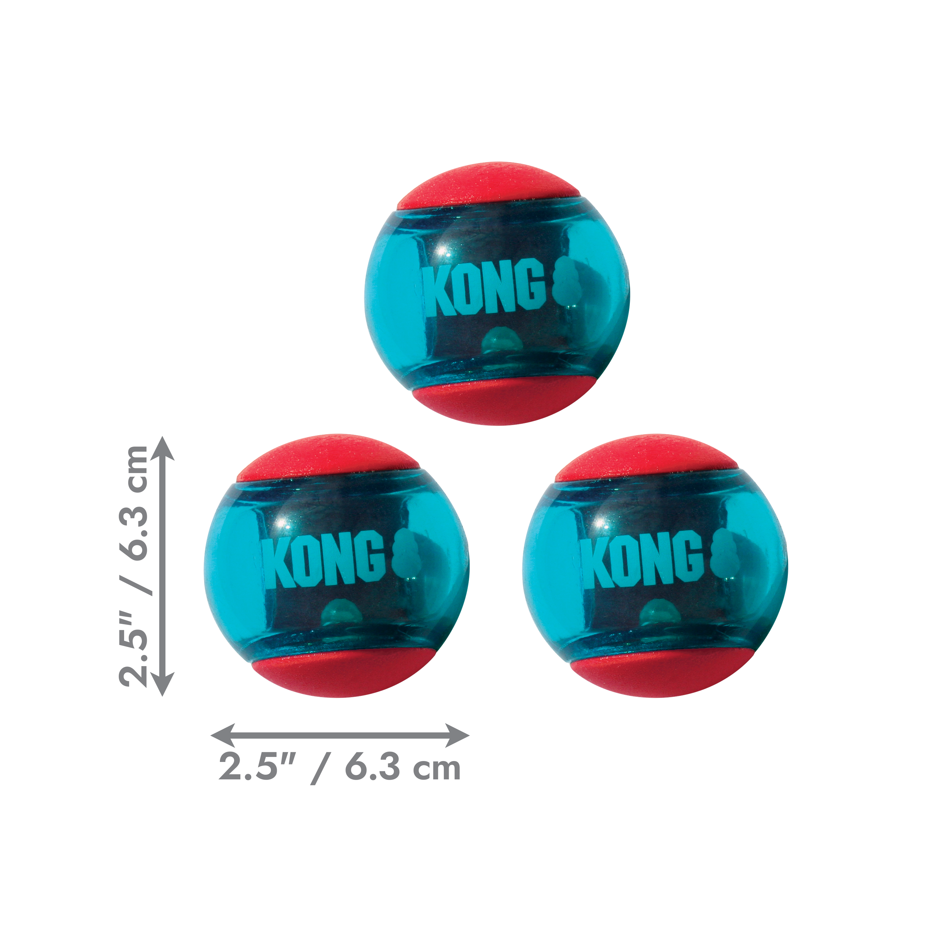 Kong Squeezz Action Red x3 Medium
