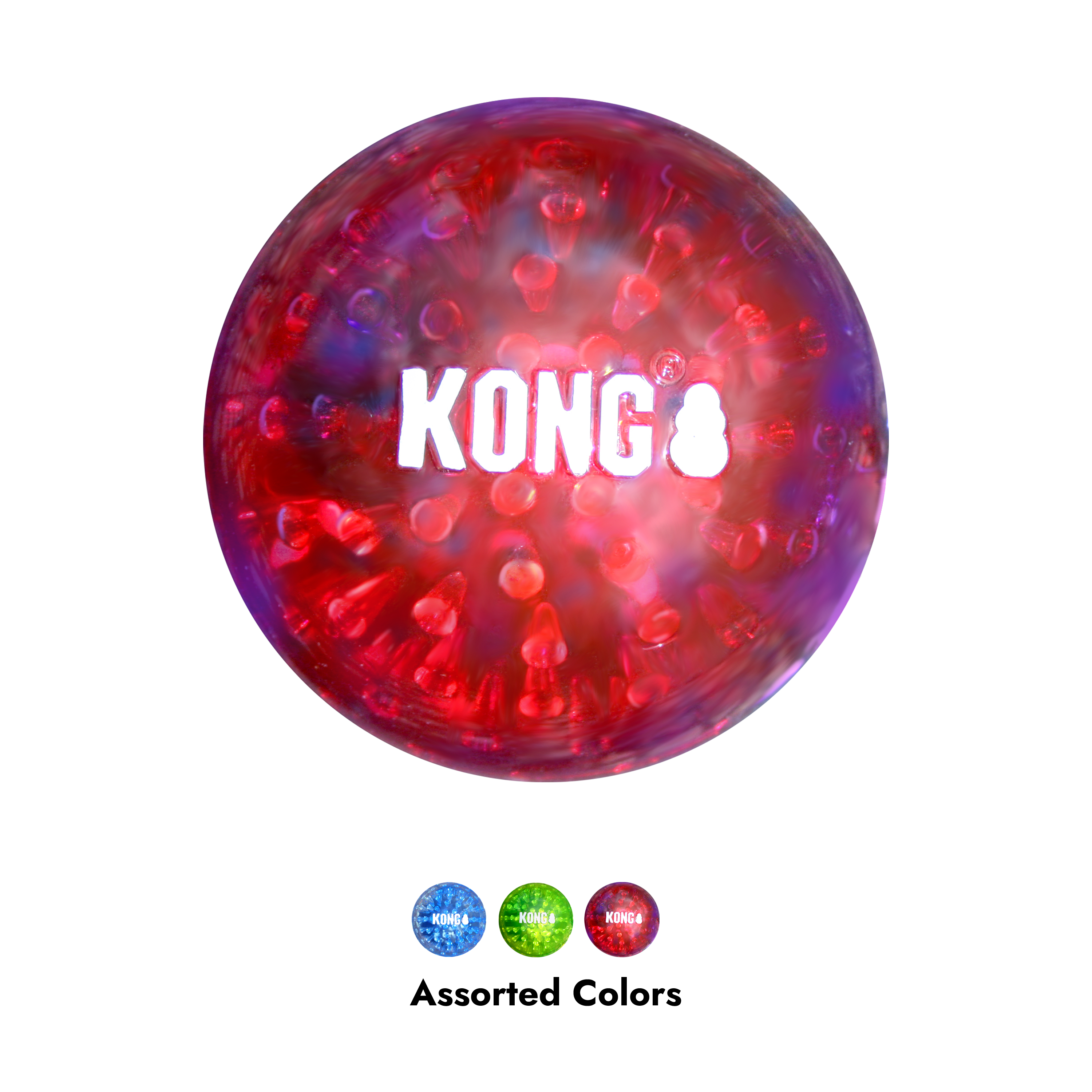 Kong Squeezz Geodz 2pk Assorted L