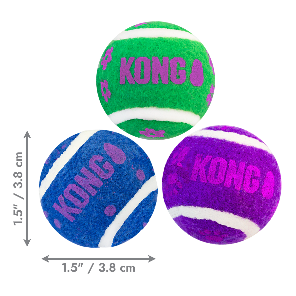 Cat Active Tennis Balls w/Bells EU