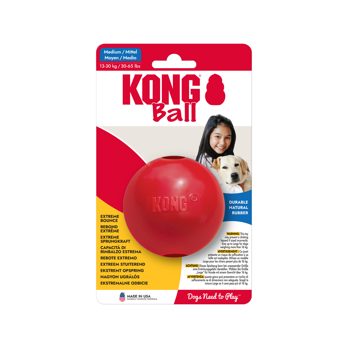 KONG Ball w/Hole Md EU