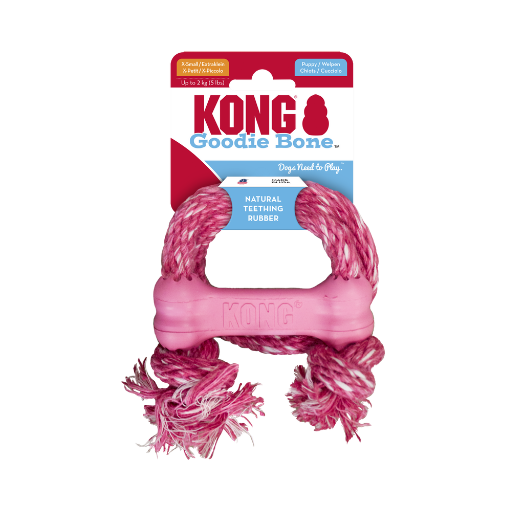 KONG Puppy Goodie Bone w/Rope XS EU