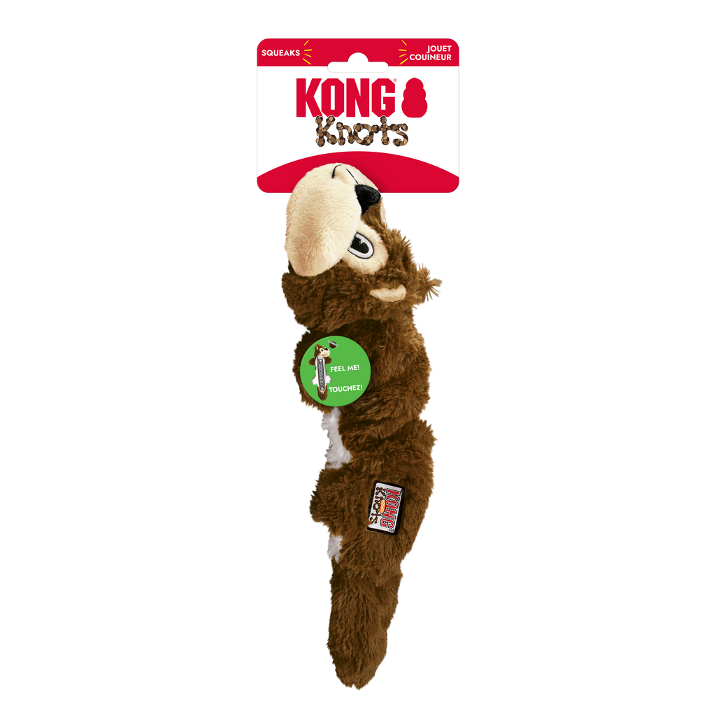 Kong Scrunch Knots Squirrel Medium
