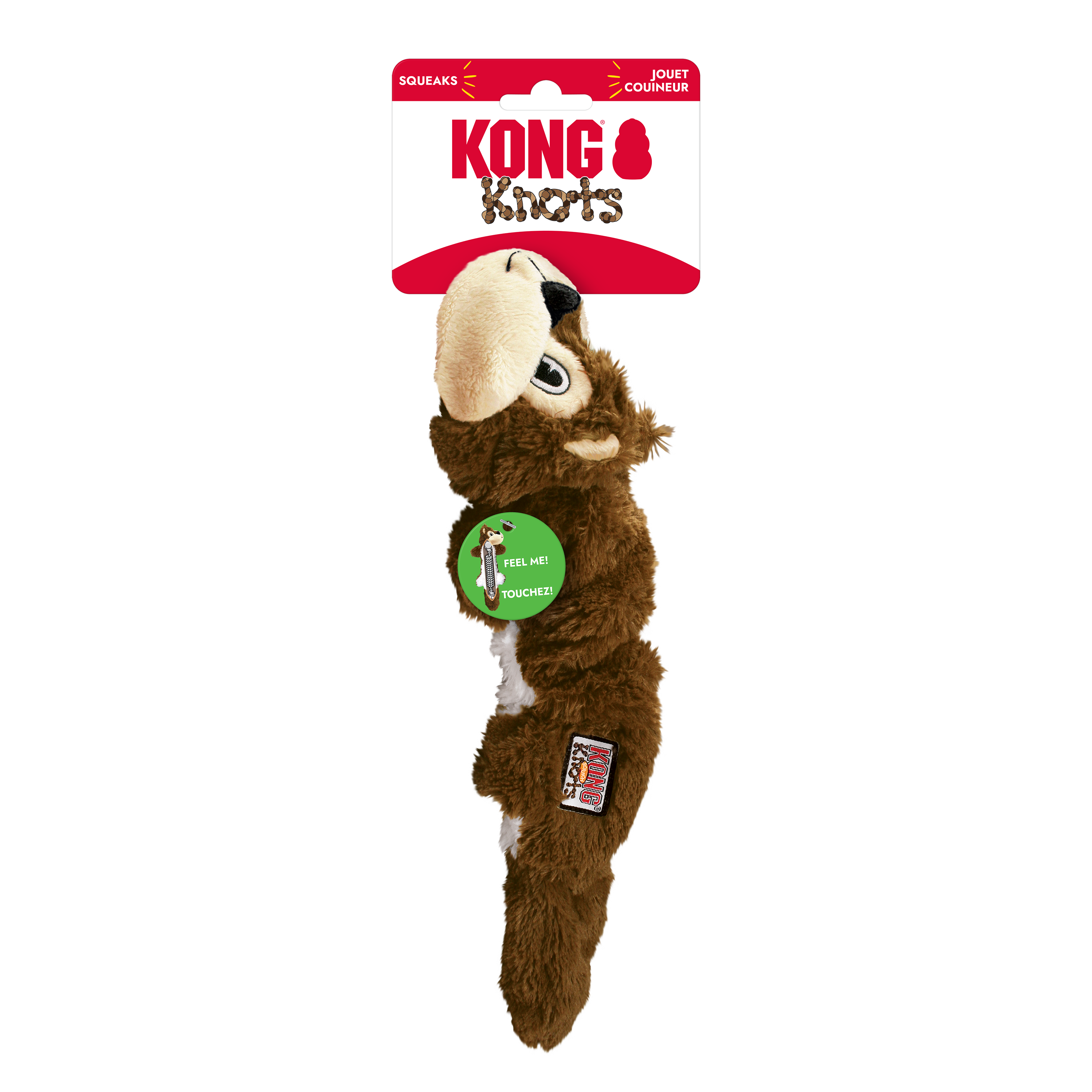 Kong Scrunch Knots Squirrel Medium