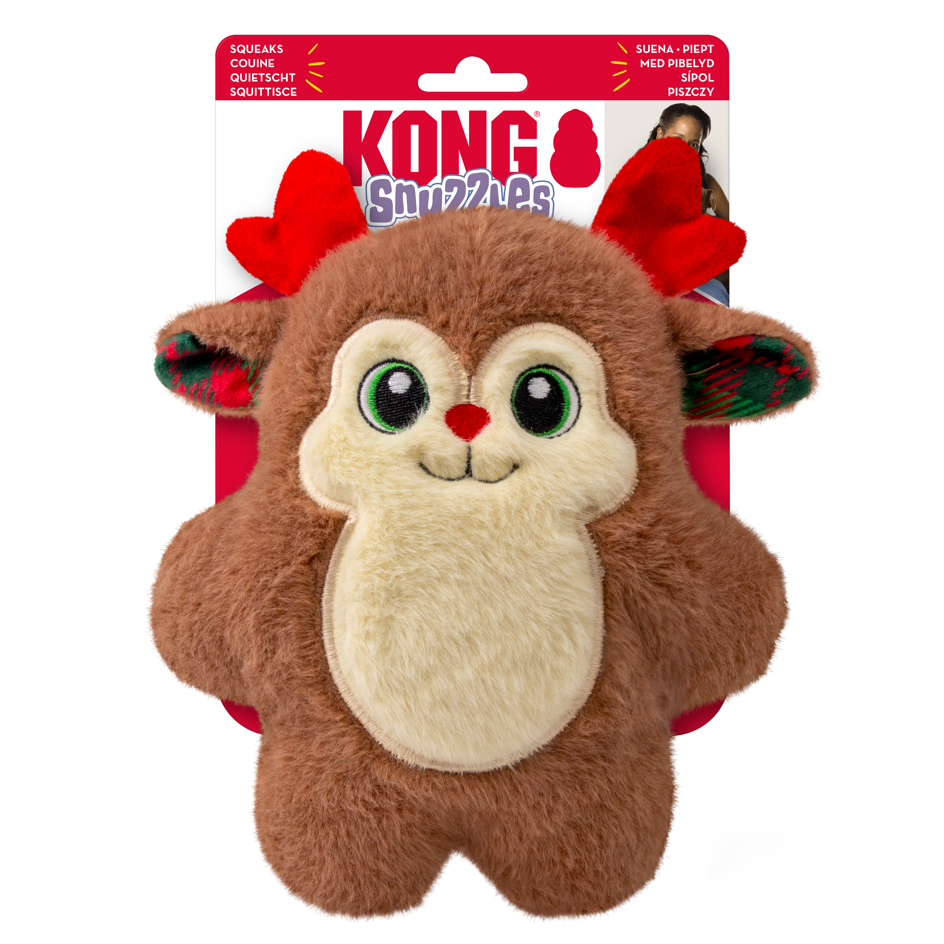 Kong Xmas Snuzzles Reindeer Medium M