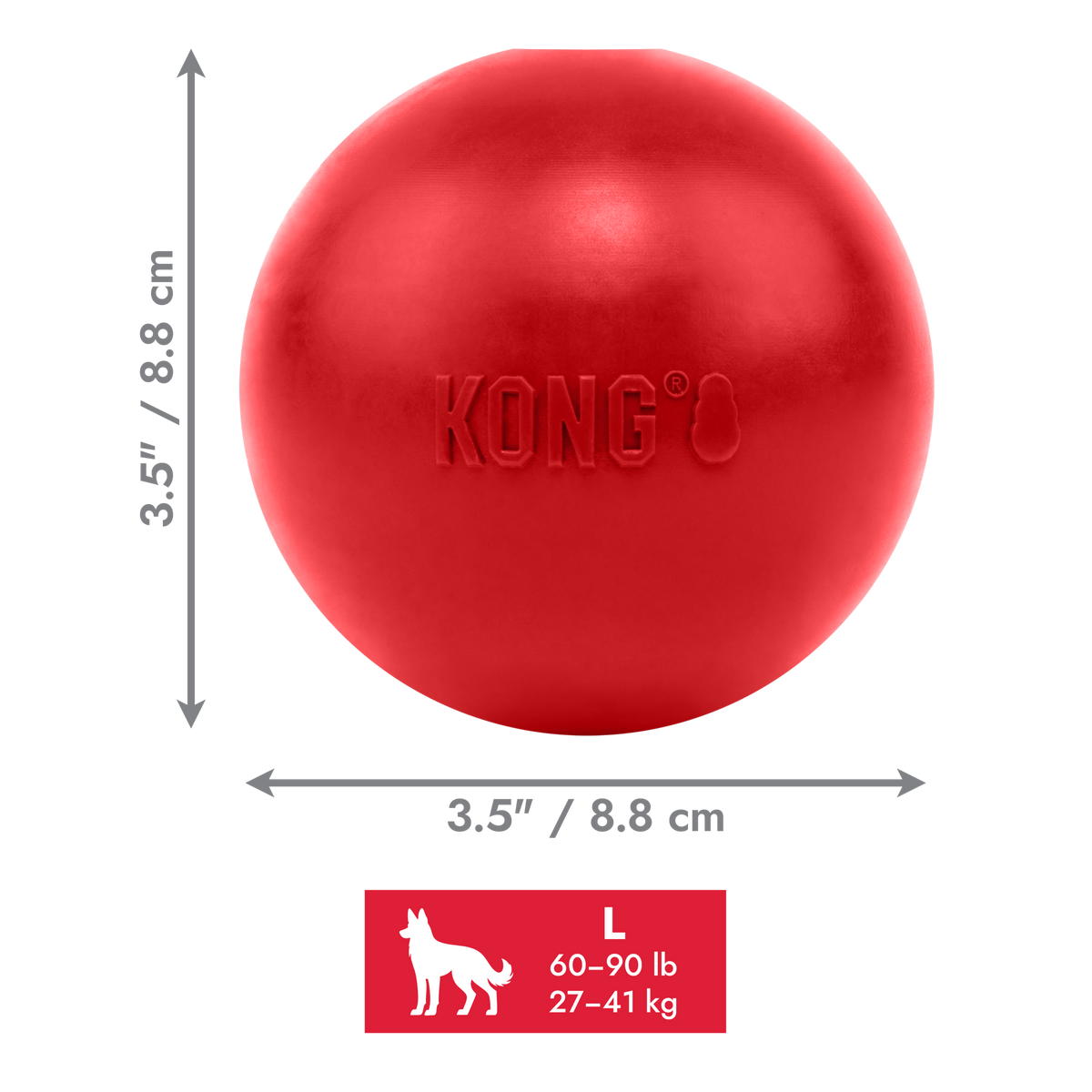 KONG Ball w/Hole Lg EU