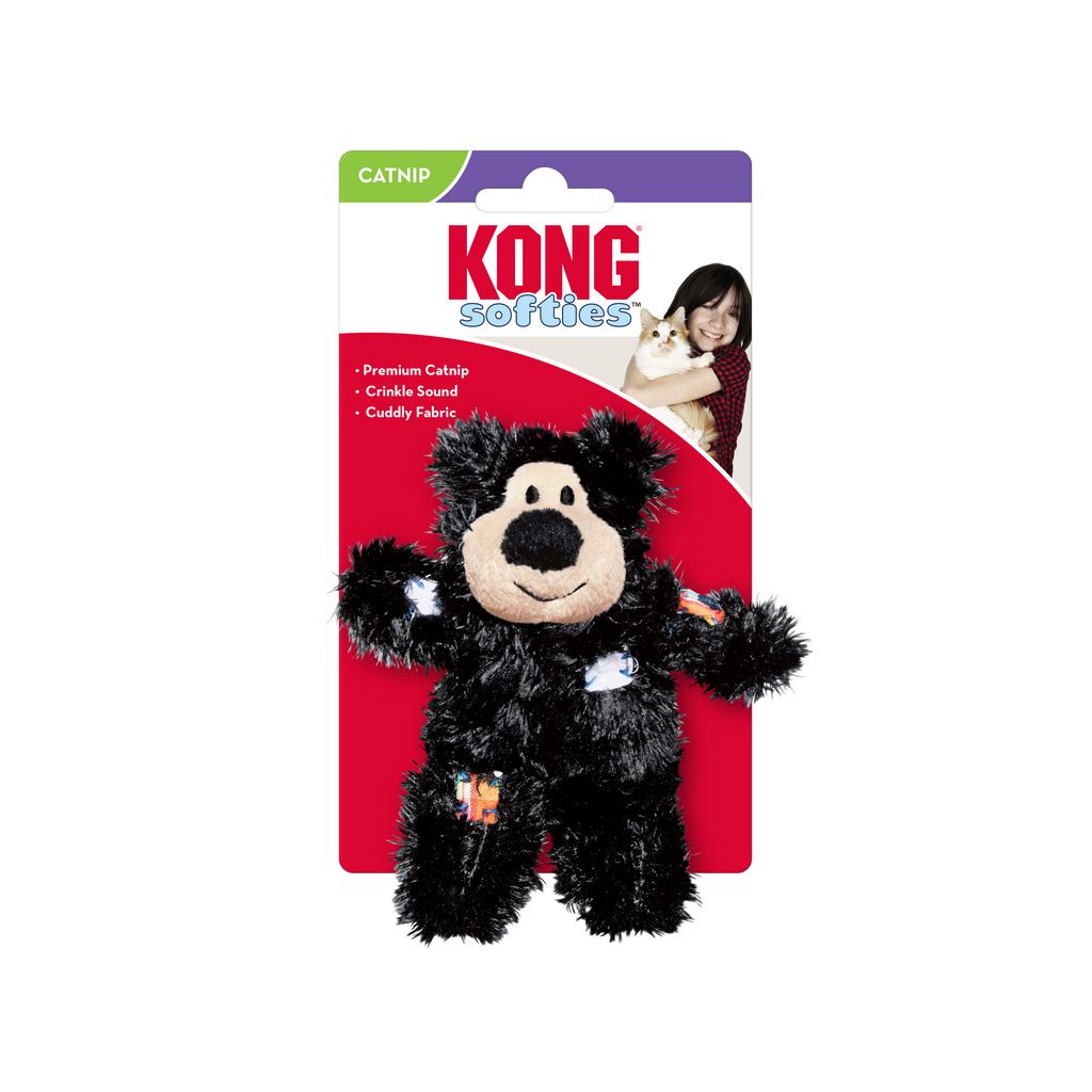 Kong Xmas Cat Softies Bear Assorted Each