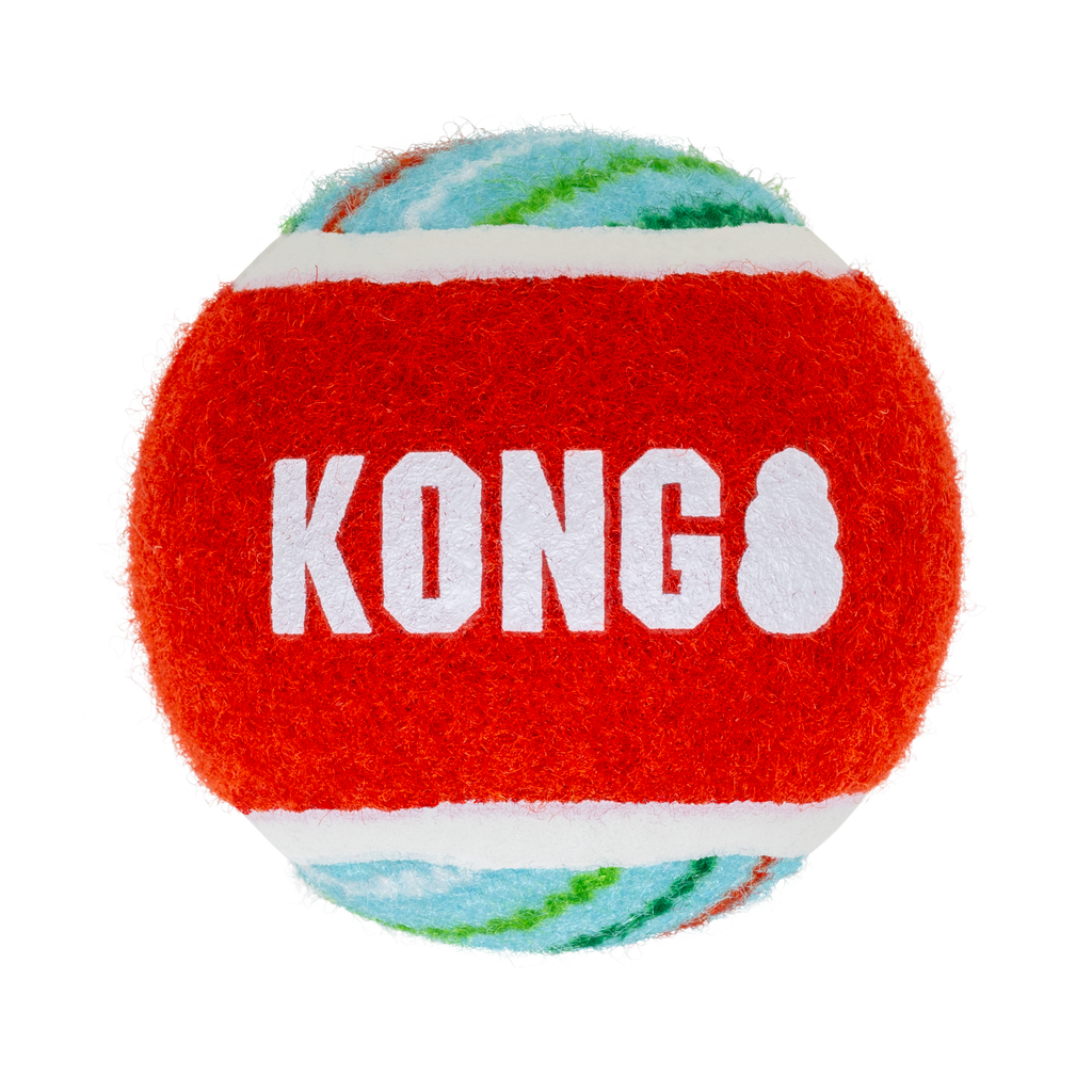 Kong Xmas SqueakerAir Tennis Ball x6 S
