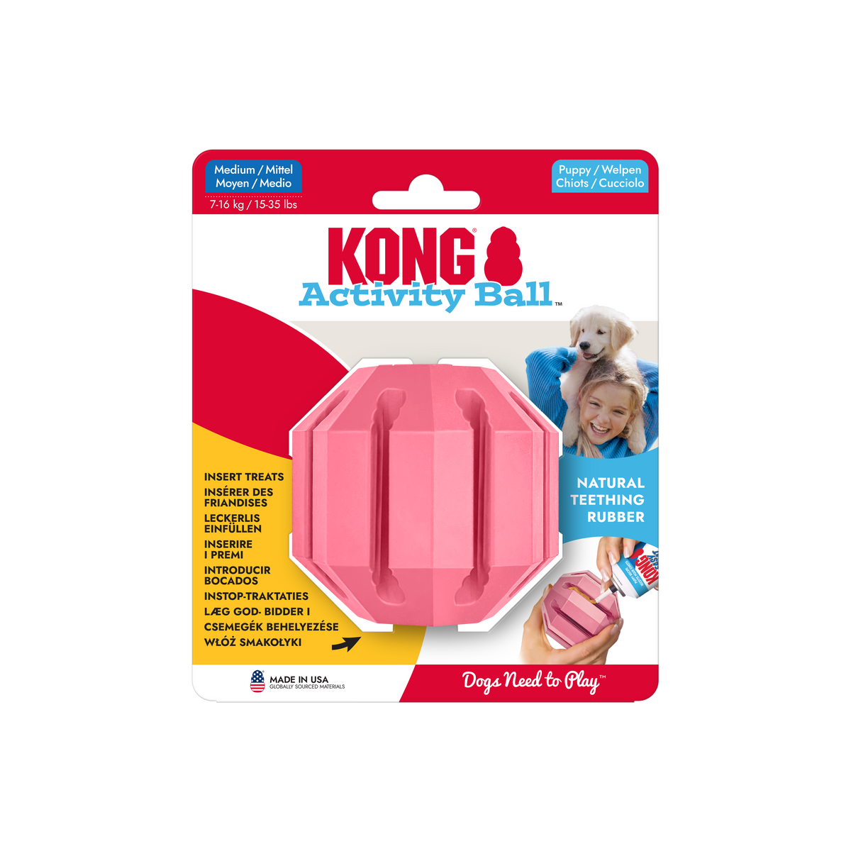 KONG Puppy Activity Ball Md EU