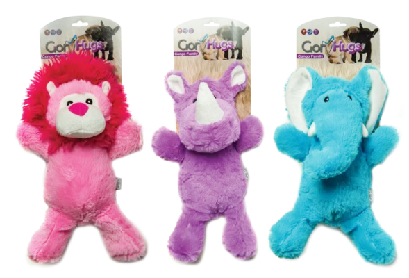 Gor Hugs Congo Family (32cm) Purple/Blue/Pink