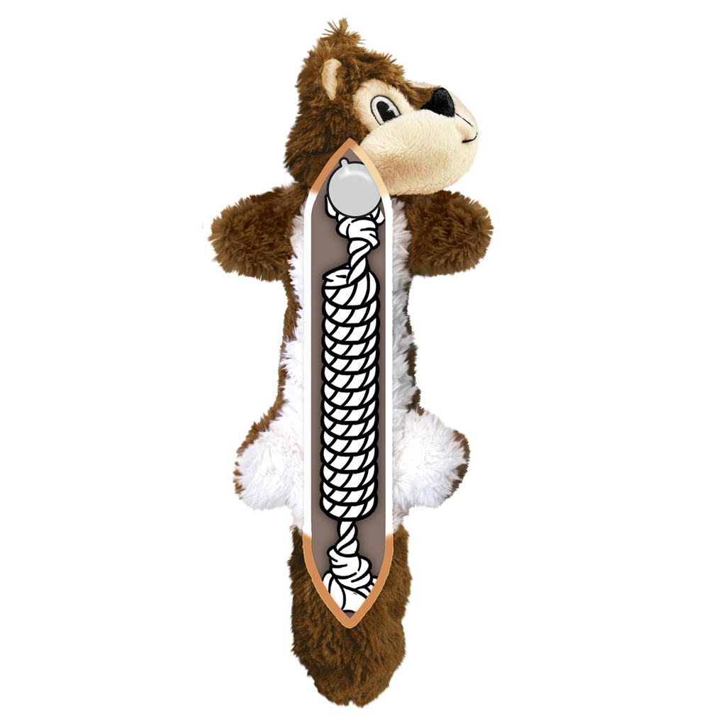 Kong Scrunch Knots Squirrel Medium