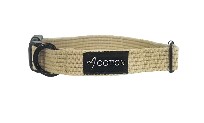 Gor Cotton Collar Large Beige 2.5cm