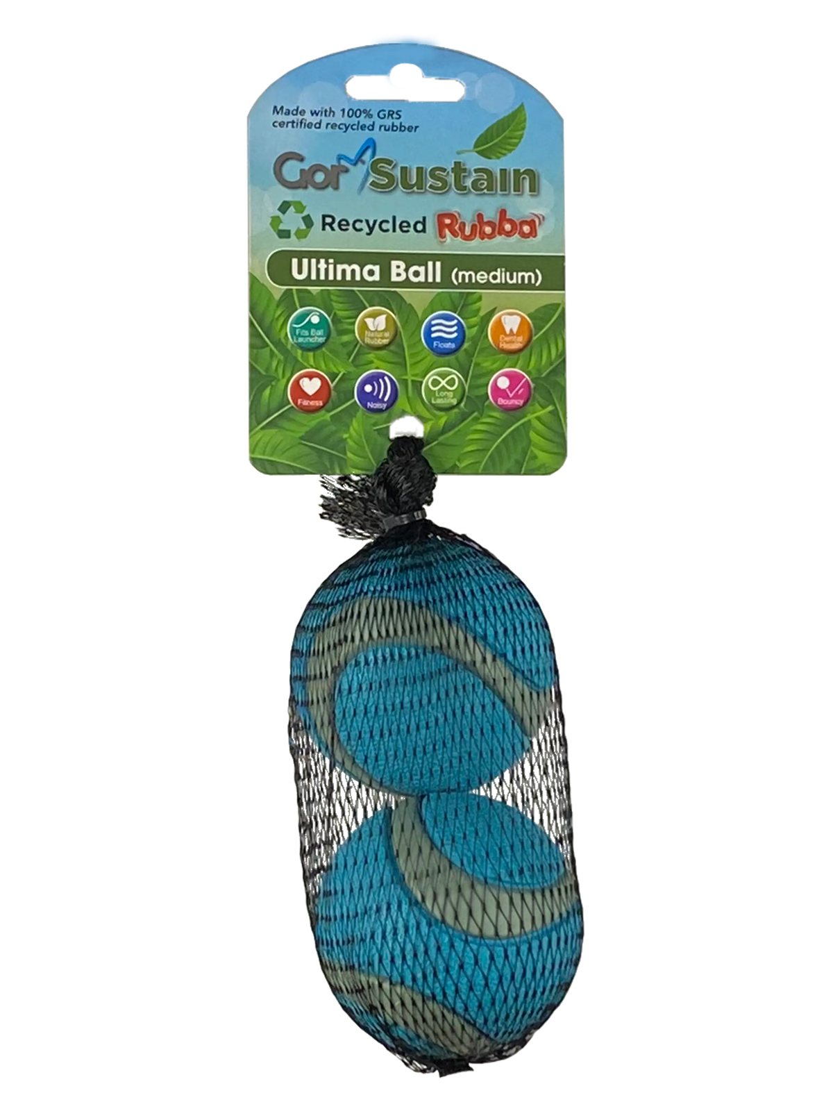 Gor Sustain Rubba Ultima Ball (2 PACK) Medium (6.5cm) Blue