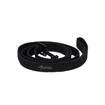Gor Cotton Leash Small Black 1.5cm x 140cm