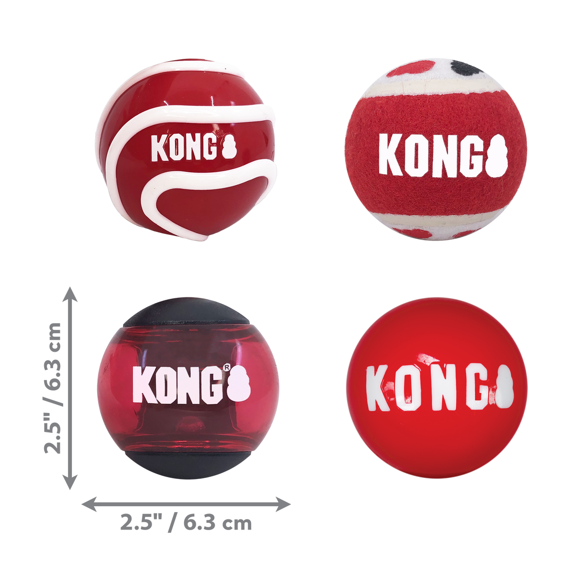 Signature Balls 4-pk Assorted Md EU