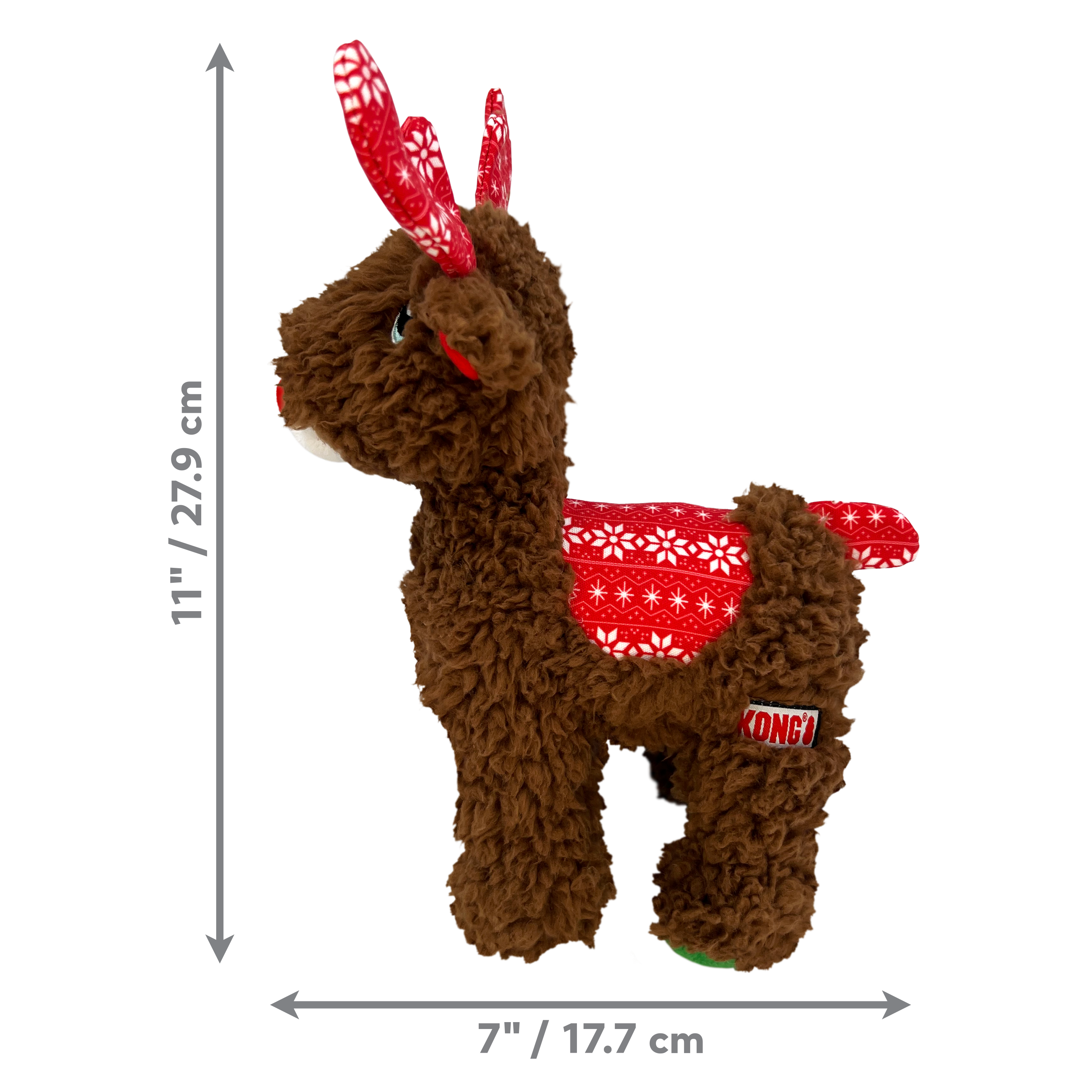 Kong Xmas Sherps Reindeer Medium Medium
