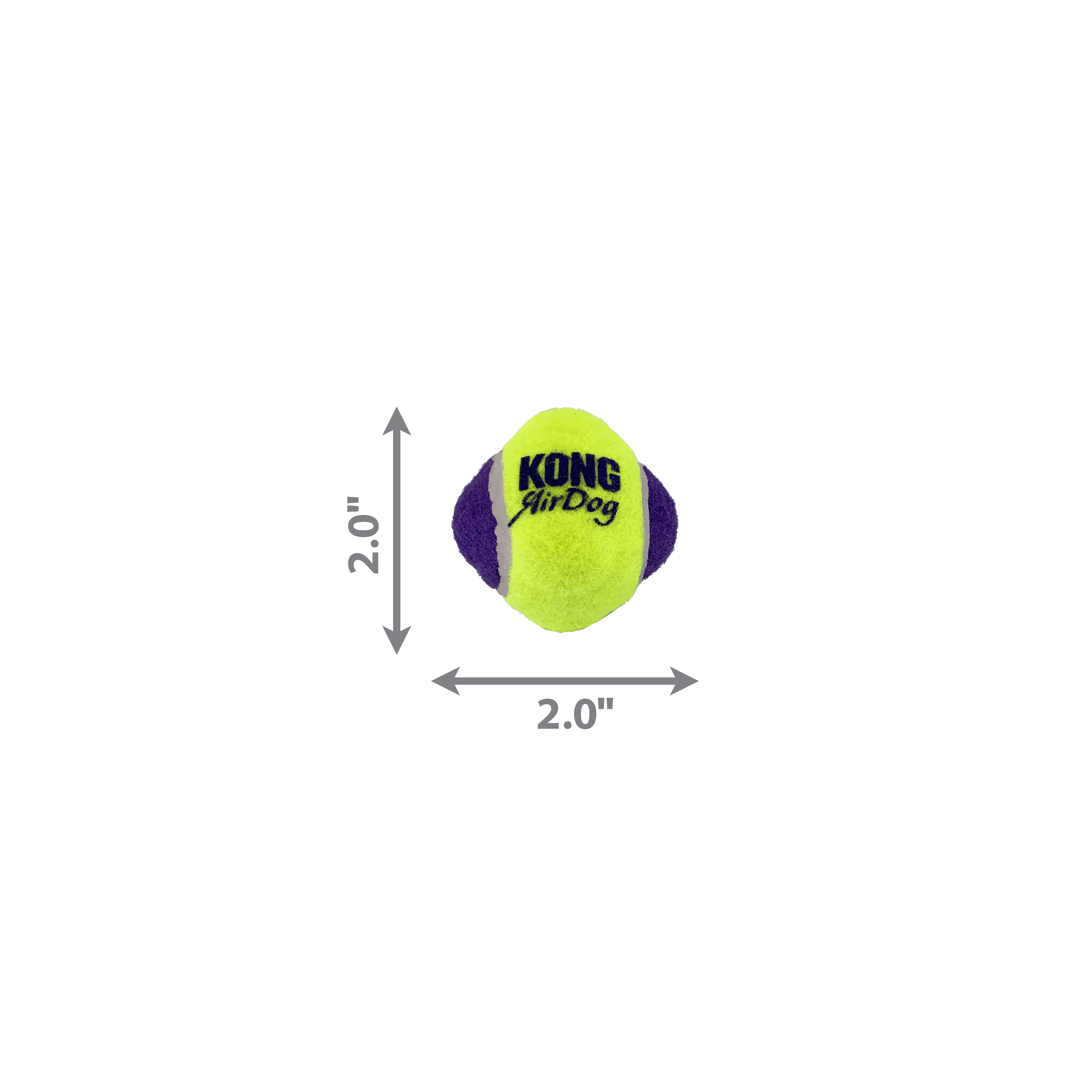 Kong Air Squeaker Tennis Ball x2 L