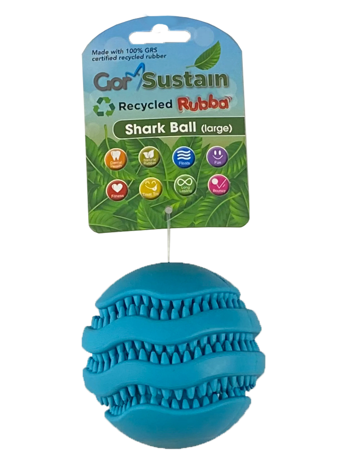 Gor Sustain Rubba Shark Ball Large (10.5cm) Blue