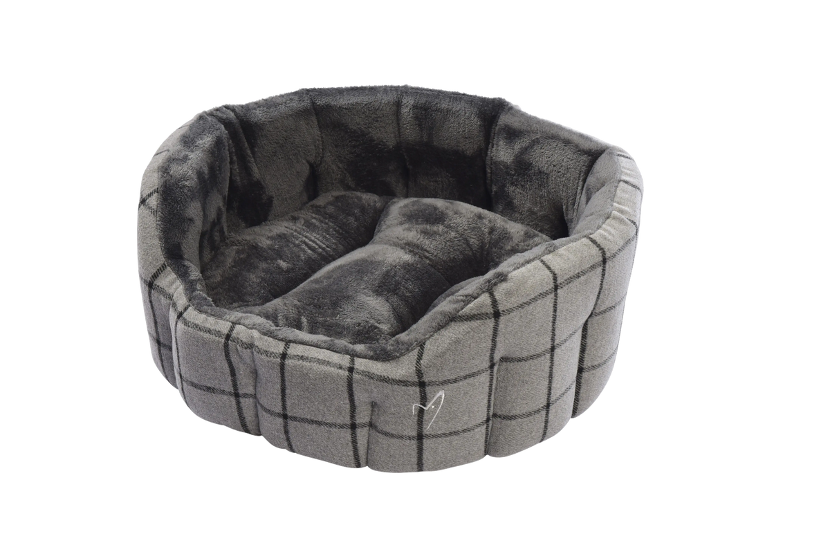 Camden Deluxe Bed Medium 66cm(26")Grey Check
