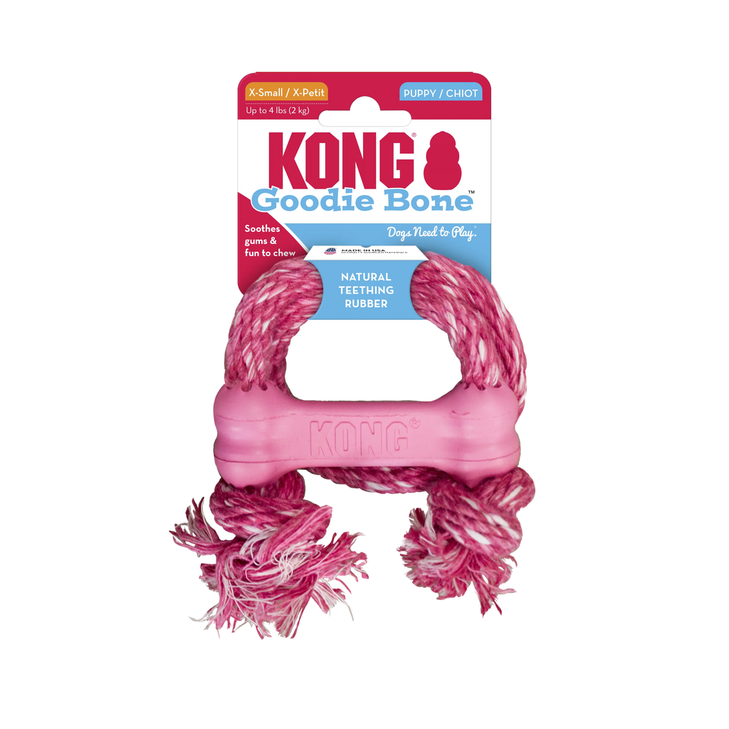 KONG Puppy Goodie Bone w/Rope XS EU