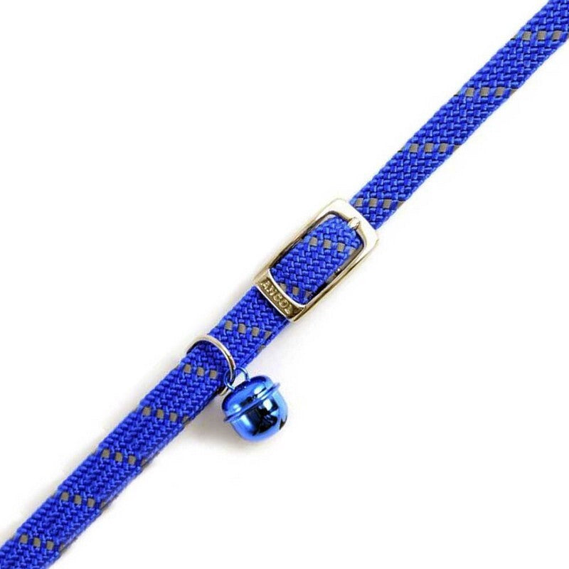 Ancol Reflective Blue Soft Weave Cat Collar