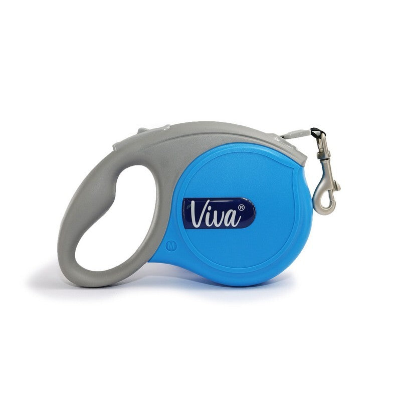 Ancol Viva Retractable Tape Dog Lead Blue Medium 5m