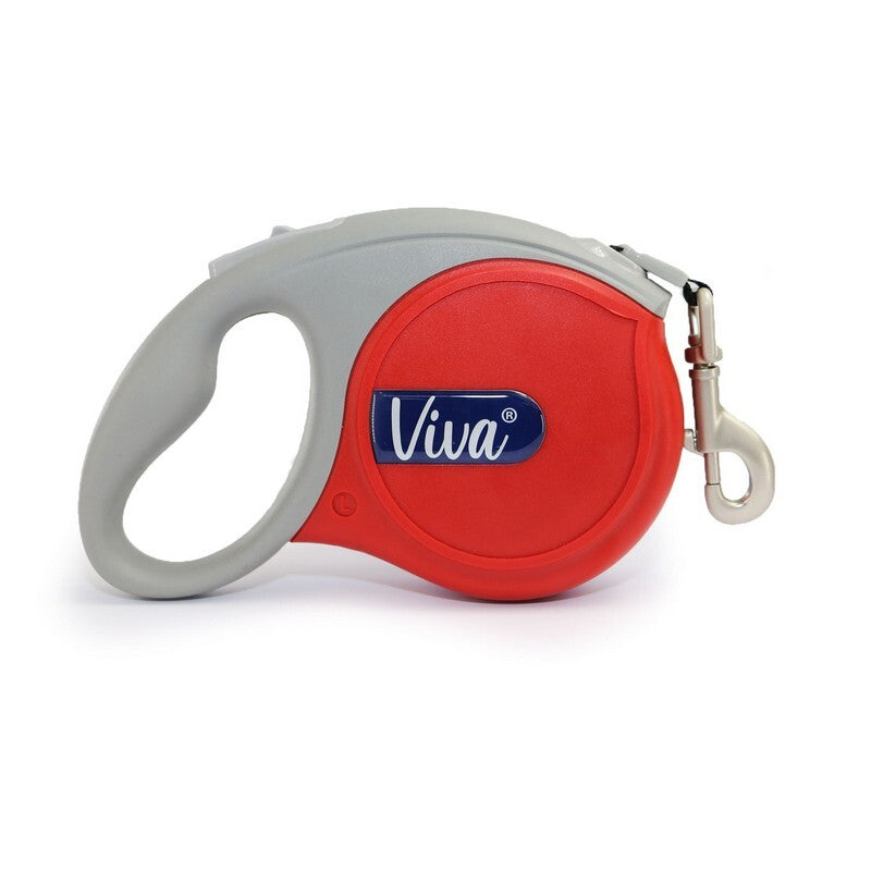 Ancol Viva Retractable Tape Dog Lead Red Large 5m