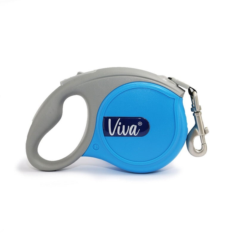 Ancol Viva Retractable Tape Dog Lead Blue Large 5m