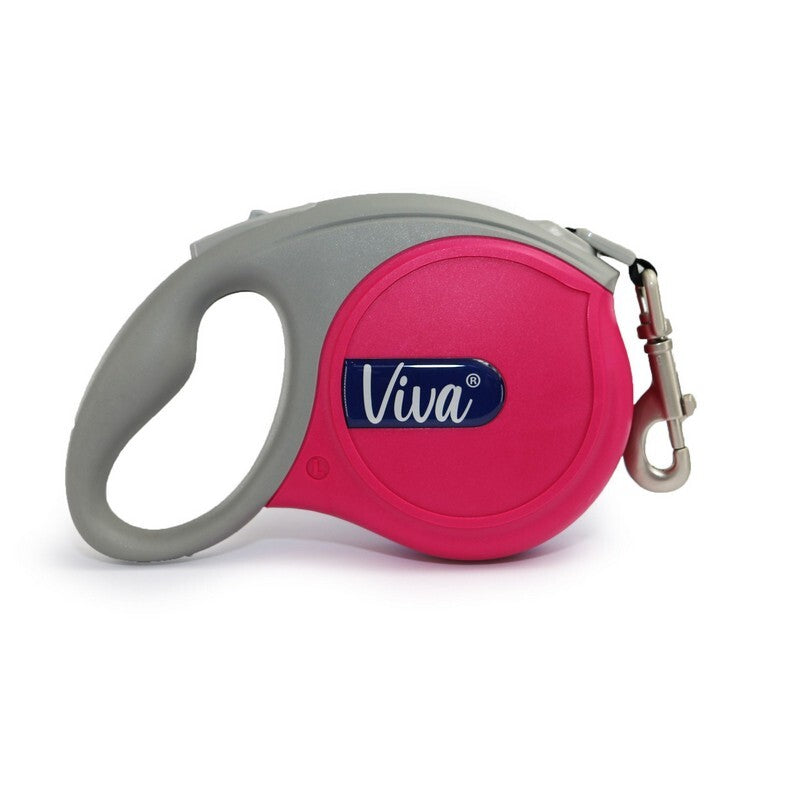 Ancol Viva Retractable Tape Dog Lead Pink Large 5m