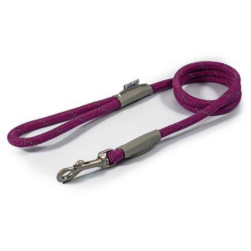 Ancol Viva Rope Reflective Snap Lead Purple 10mm x 1.07m
