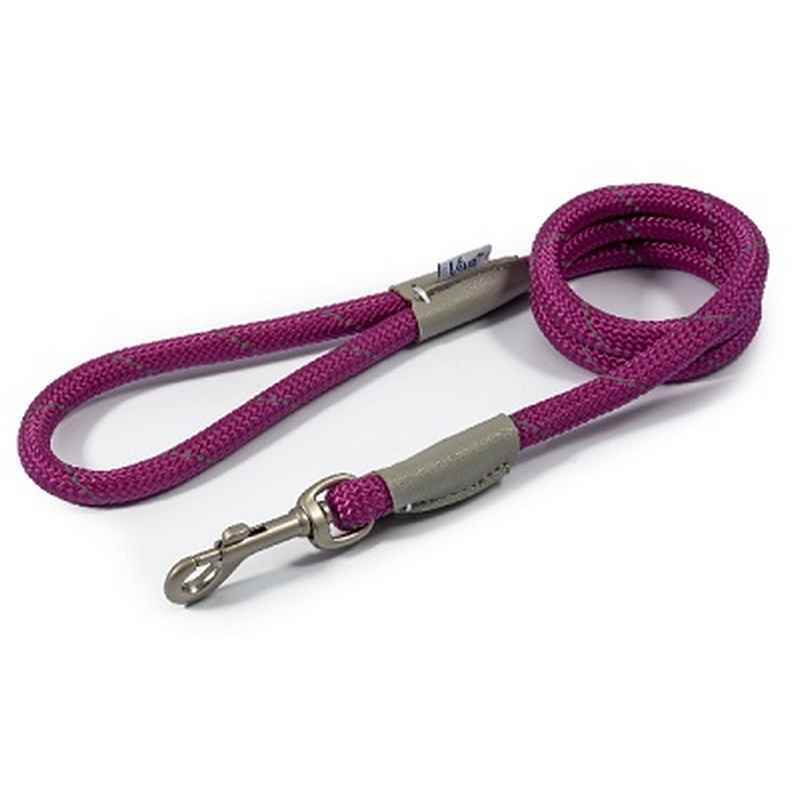 Ancol Viva Rope Reflective Snap Lead Purple 12mm x 1.07m