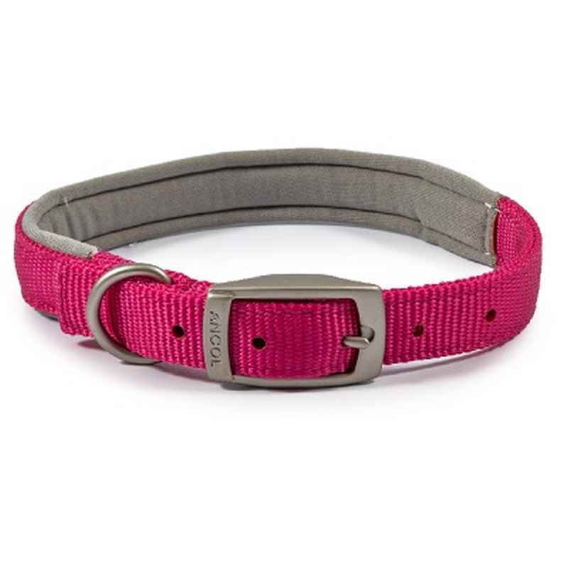 Ancol Viva Padded Buckle Collar Pink 39-48cm