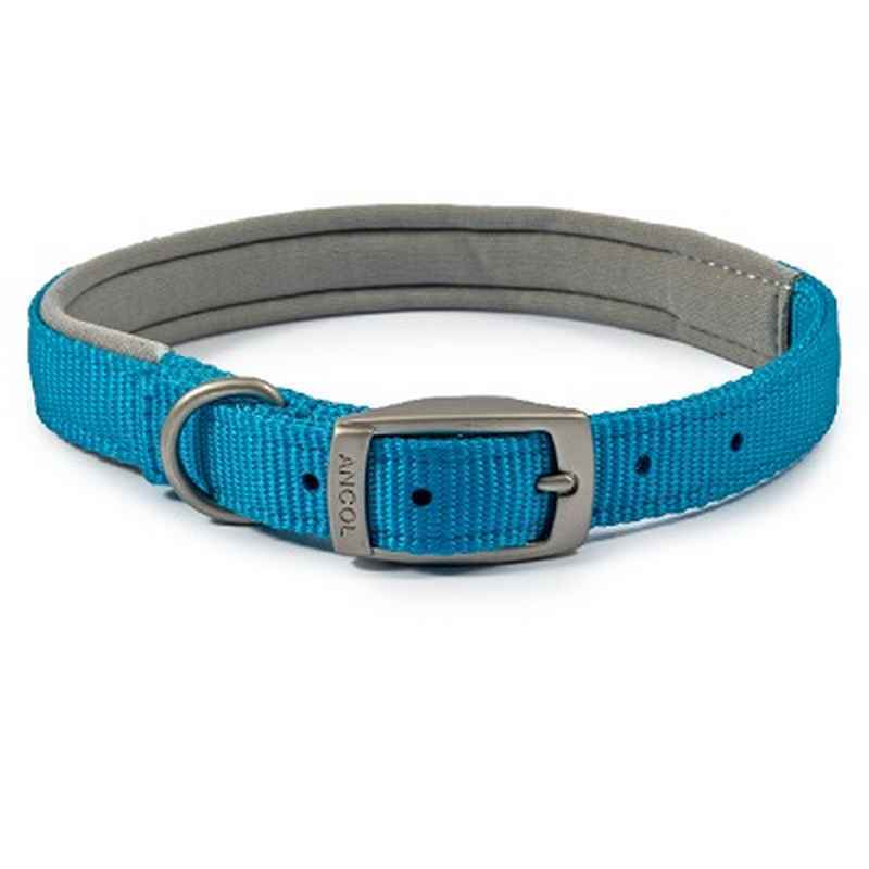 Ancol Viva Padded Buckle Collar Blue 39-48cm