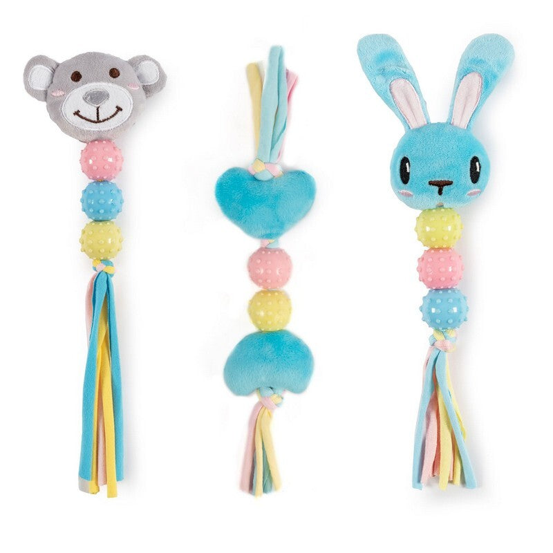 Ancol Small Bite Bear/Bunny/Heart Teether Bone x 6