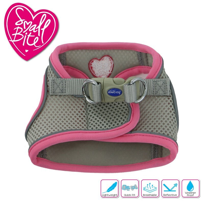 Ancol Small Bite Step in Harness Pink XS 30-36cm