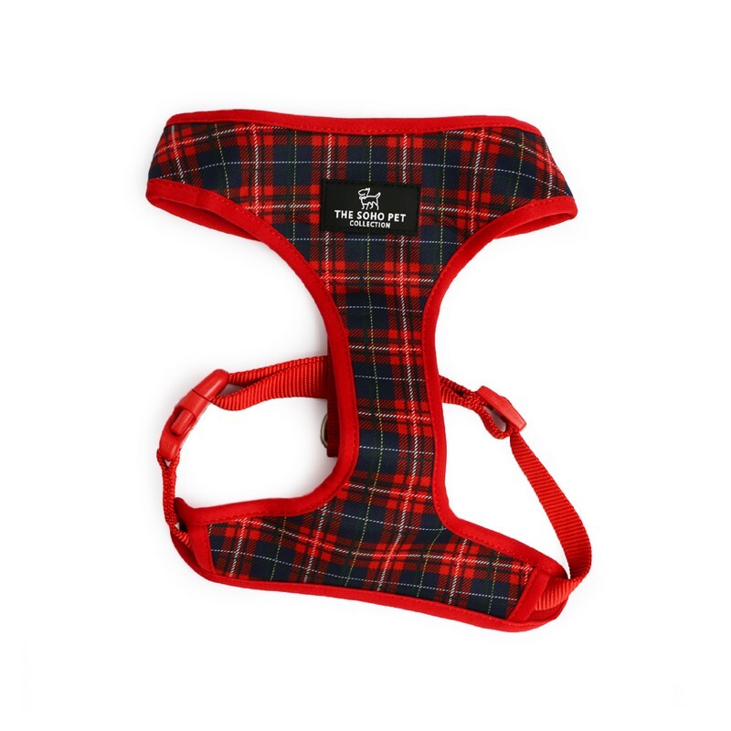 Ancol Soho Reversible Tartan/Star Harness XS