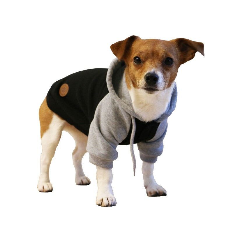 Ancol Muddy Paws Black & Grey Hoodie Jumper Extra Large