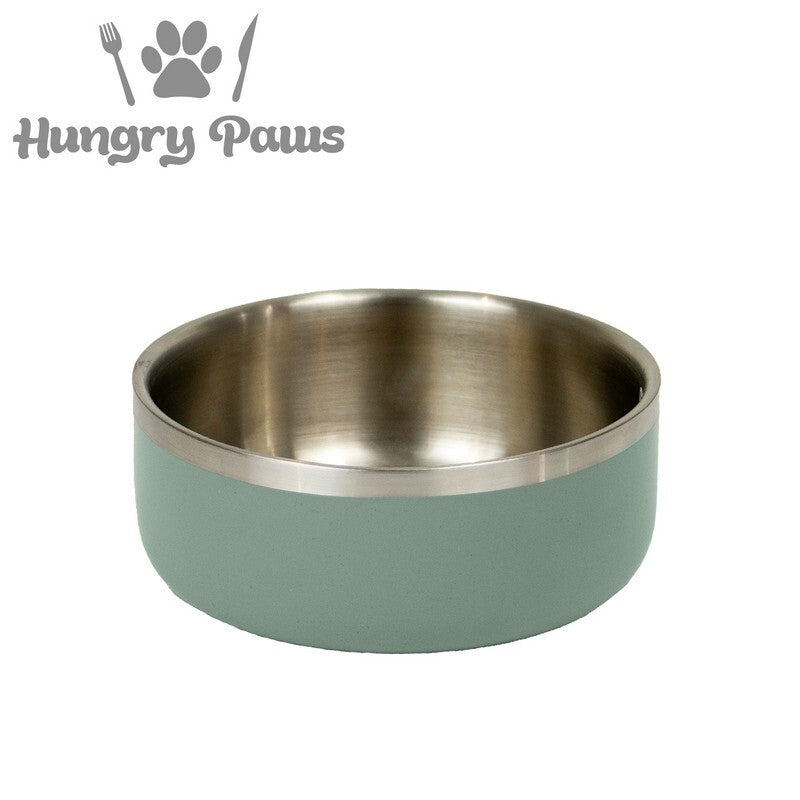 Ancol Hungry Paws Sage Stainless Steel Bowl 1100ml