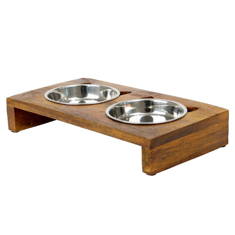 Ancol Hungry Paws Raised Cat Twin Feeder 175ml