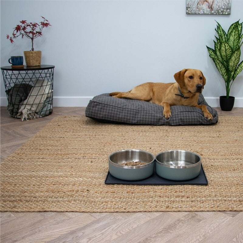Ancol Hungry Paws Grey Feeding Mat 45 x 27.5cm