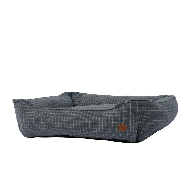 Ancol Sleepy Paws Classic Blue Check Square Bed Large 78cm x 90cm
