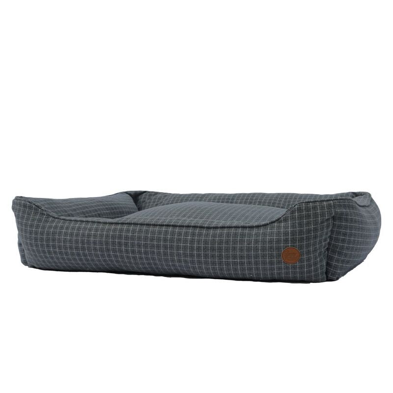 Ancol Sleepy Paws Classic Blue Check Square Bed Extra Large 84cm x 105cm