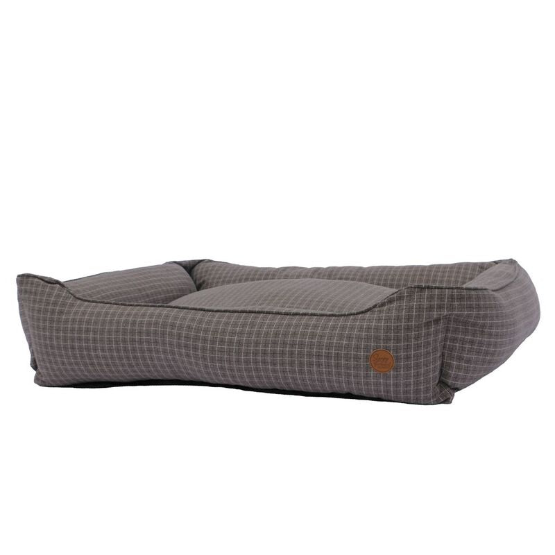 Ancol Sleepy Paws Classic Grey Check Square Bed Extra Large 84cm x 105cm