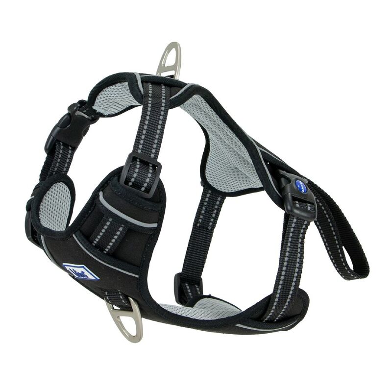 Ancol Viva Exercise & Travel Harness Black Small 35-45cm