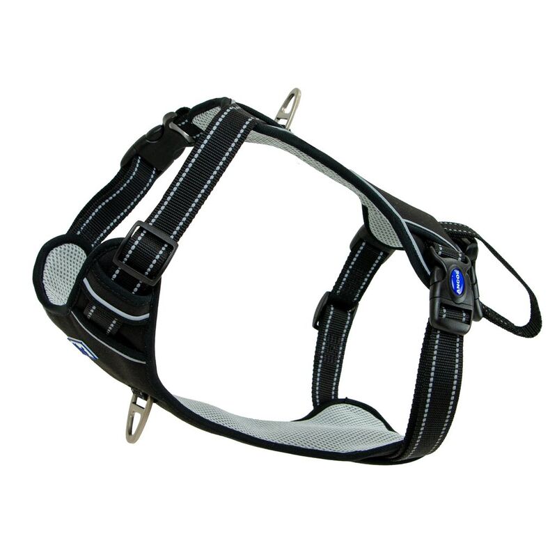 Ancol Viva Exercise & Travel Harness Black Large 60-85cm