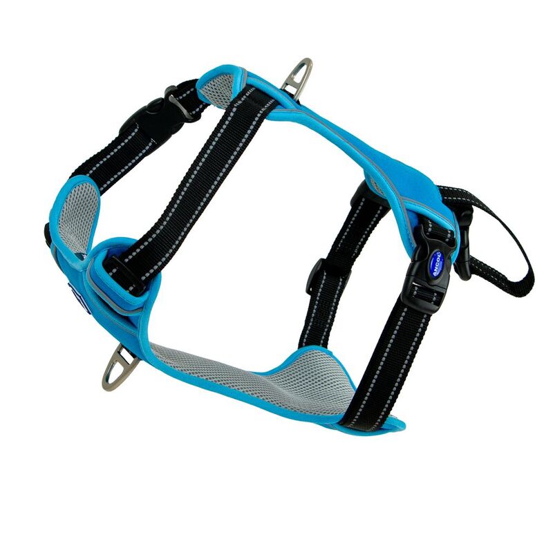 Ancol Viva Exercise & Travel Harness Blue Large 60-85cm
